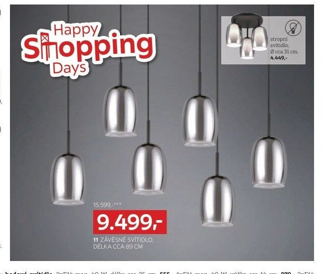 11 ZÁVĚSNÉ SVÍTIDLO, DÉLKA CCA 89 CM