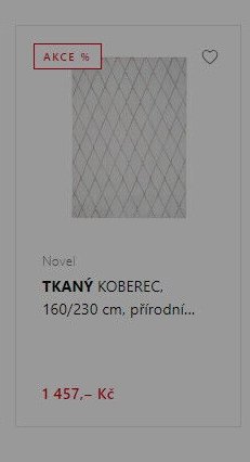 TKANÝ KOBEREC, 160/230 cm, přírodní