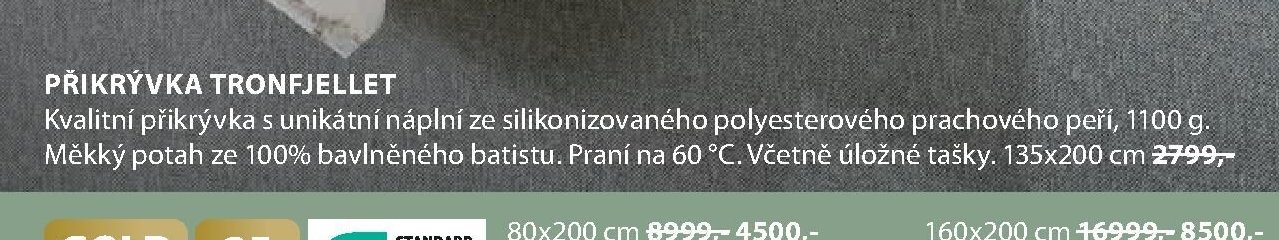 PŘIKRÝVKA TRONFJELLET