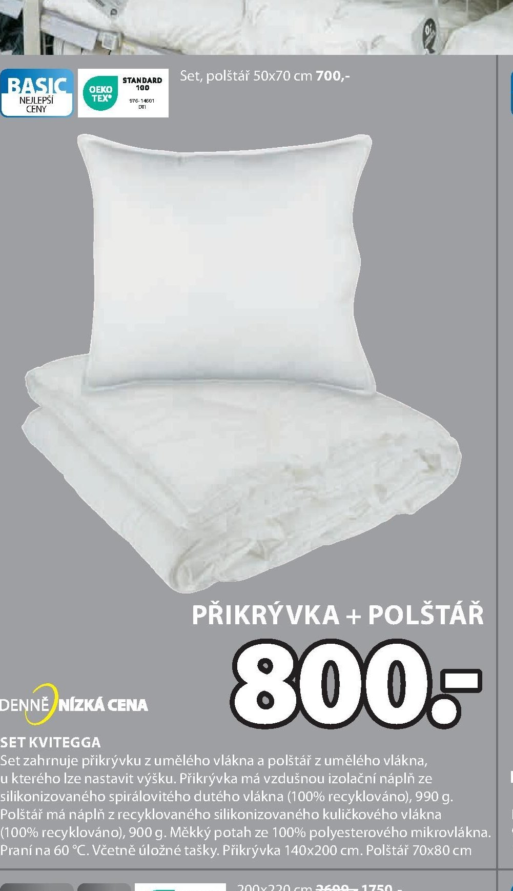 PŘIKRÝVKA + POLŠTÁŘ SET KVIITEGGA