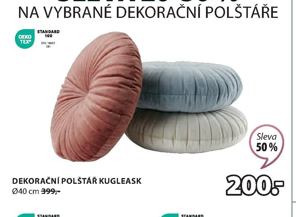 DEKORAČNÍ POLŠTÁŘ KUGLEASK