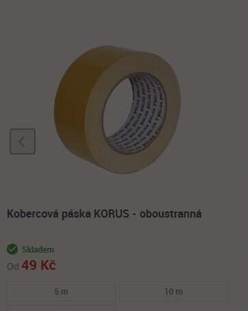 Kobercová páska KORUS - oboustranná