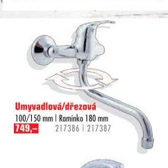 Umyvadlová/dřezová baterie Sázava 100/150 mm