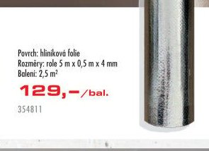 Fólie izolační-termoreflexní (role)