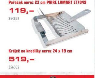 Kráječ na knedlíky nerez 24 x 19 cm