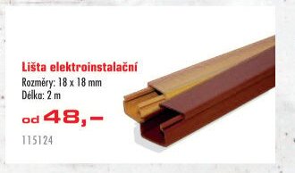 Lišta elektroinstalační