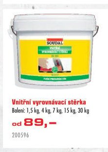 Vnitřní vyrovnávací stěrka