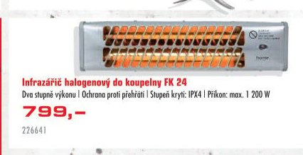 Infrazářič halogenový do koupelny FK 24