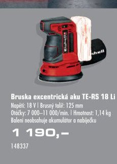 Bruska excentrická aku TE-RS 18 Li