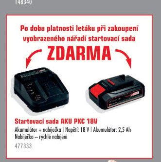 Startovací sada AKU PXC 18V