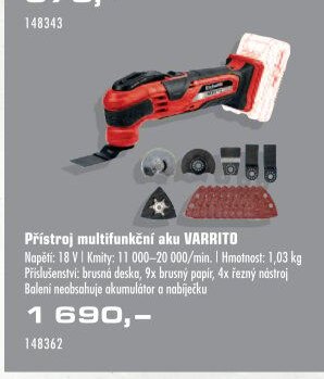Přístroj multifunkční aku VARRITO