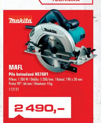 Makita Pila kotoučová HS7601