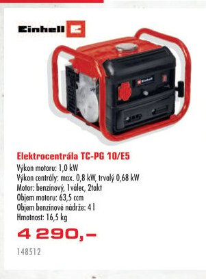 Einhell Elektrocentrála TC-PG 10/E5
