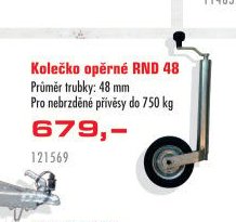 Kolečko opěrné RND 48