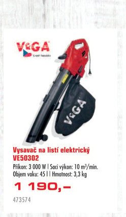 Vysavač na listí elektrický VE50302