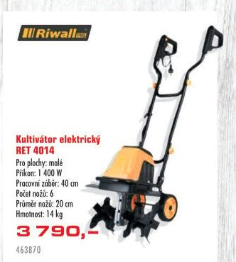 Kultivátor elektrický RET 4014