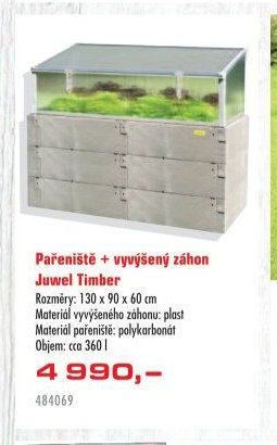 Pařeniště + vyvýšený záhon Juwel Timber