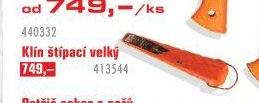 Klín štípací velký