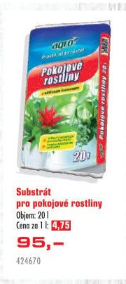Substrát pro pokojové rostliny