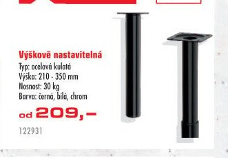 Výškově nastavitelná