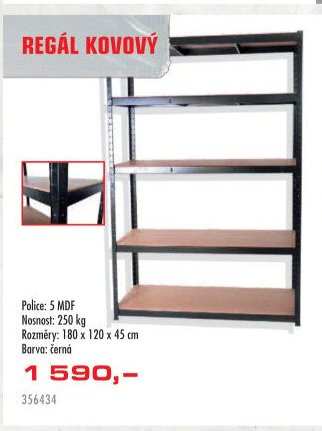Regál kovový