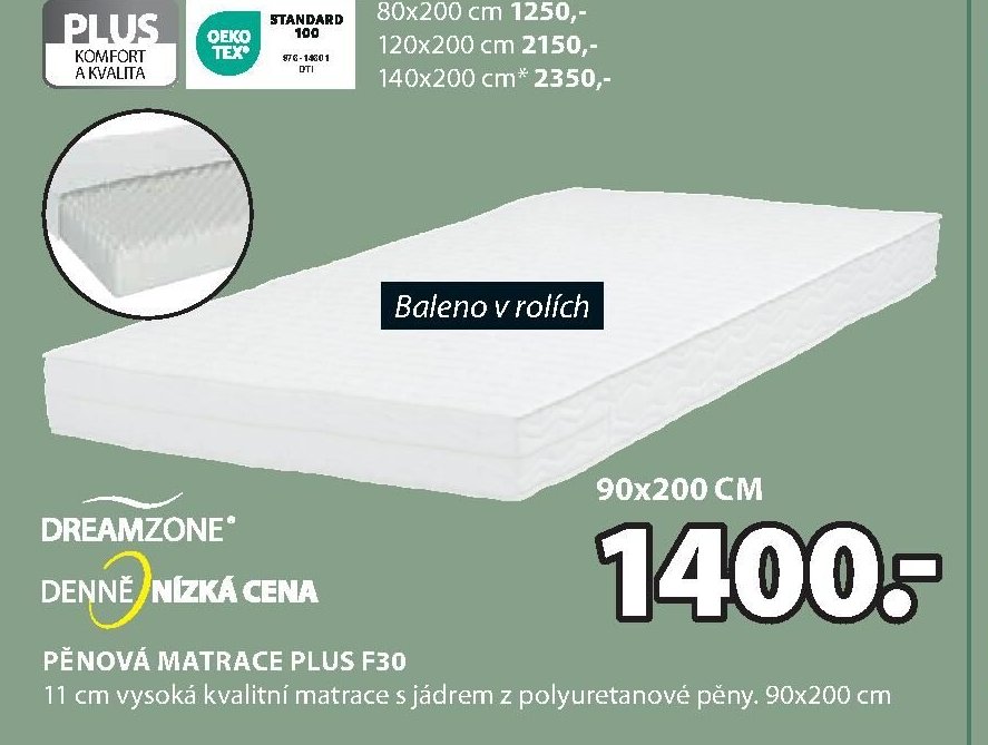 Matrace PLUS F30