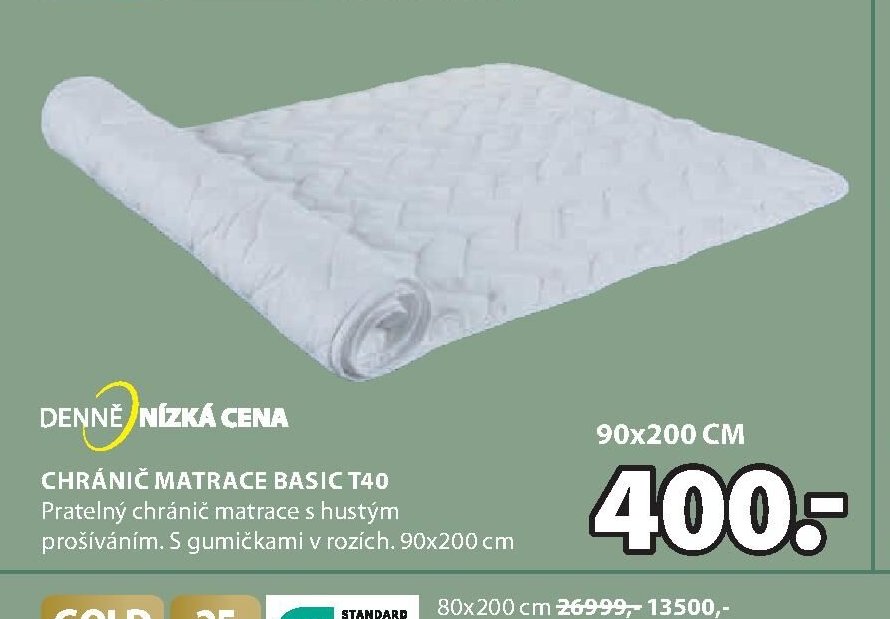 Chránič matrace BASIC T40