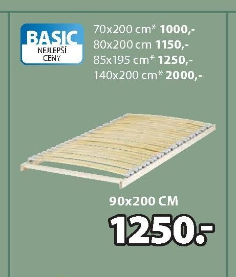 Lamelový rošt BASIC A40