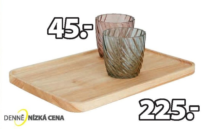 SVÍCEN VAGN A OZDOBNÝ PODNOS HEIMER