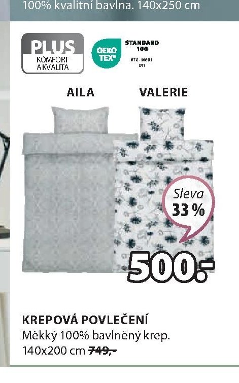 Krepové povlečení