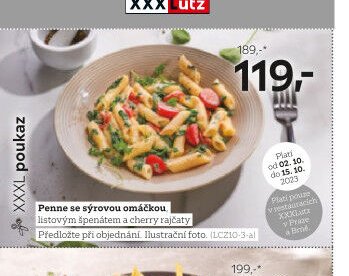 Penne se sýrovou omáčkou