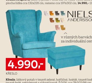Křeslo a taburet