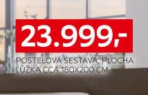 POSTELOVÁ SESTAVA, PLOCHA LŮŽKA CCA 180X200 CM