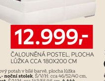 ČALOUNĚNÁ POSTEL, PLOCHA LŮŽKA CCA 180X200 CM