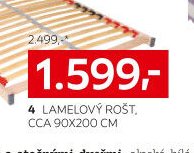 4 Lamelový rošt, cca 90x200 cm