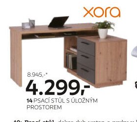 Psací stůl s úložným prostorem