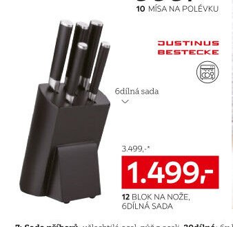 Blok na nože, 6dílná sada