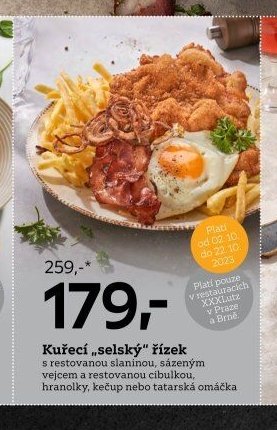 Kuřecí „Selský“ řízek