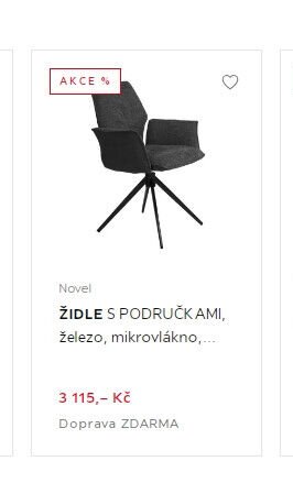 ŽIDLE S PODRUČKAMI, železo, mikrovlákno