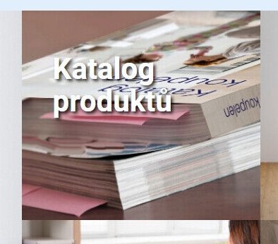 Katalog produktů