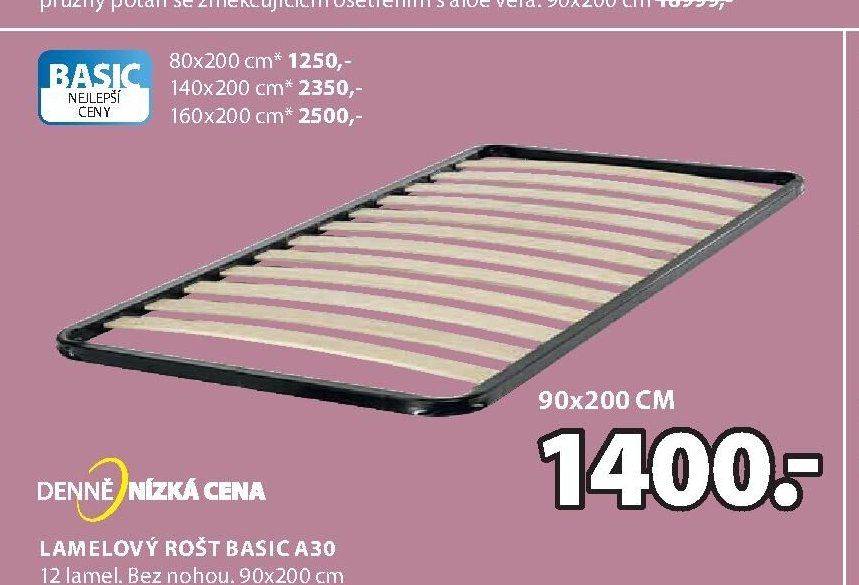 Lamelový rošt BASIC A30