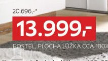 POSTEL, PLOCHA LŮŽKA CCA 180X200 CM