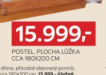POSTEL, PLOCHA LŮŽKA CCA 180X200 CM