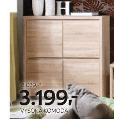 Vysoká komoda