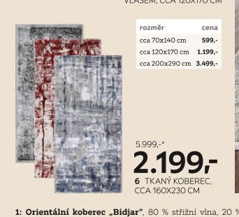 TKANÝ KOBEREC, CCA 160x230 CM