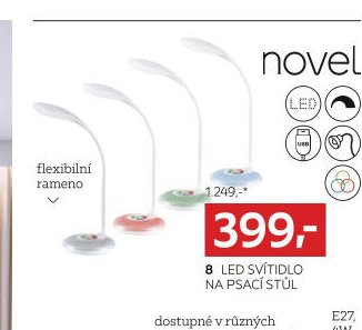 LED svítidlo na psací stůl