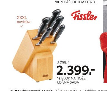 Blok na nože, 6dílná sada