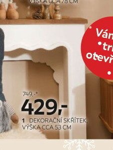 1 DEKORAČNÍ SKŘÍTEK, VÝŠKA CCA 53 CM