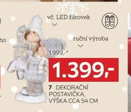 7 DEKORAČNÍ POSTAVIČKA, VÝŠKA CCA 54 CM