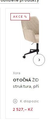 Xora OTOČNÁ ŽIDLE